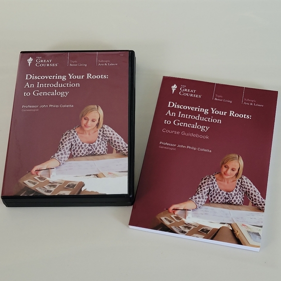 THE GREAT COURSES Discovering Your Roots An Introduction to Genealogy CDs & Book - Picture 1 of 16